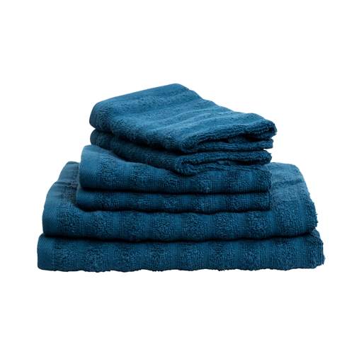 Handdoeken 2 st. 100% gekamd katoen - Zachte blauwe handdoeken 50x100 cm van Borg Living