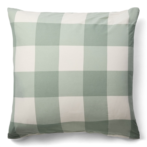 100% katoenen Kussensloop - 60x63 cm - Groen geruit Kussensloop - Nordstrand Home dekbedovertrek