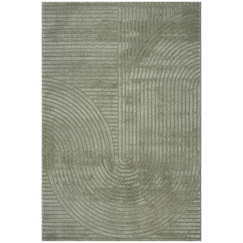 Vloerkleed - 140x200 cm - Geweven - Groen met patroon - Elio - Nordstrand Home