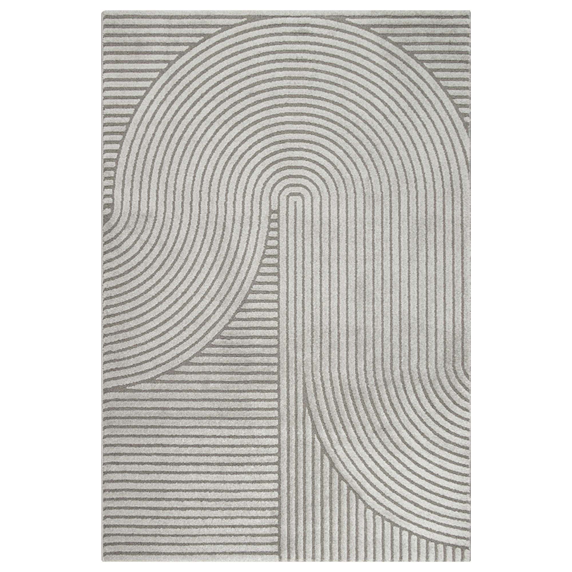 Vloerkleed - 240x340 - Geweven - Grijs met patroon - Elio - Nordstrand Home