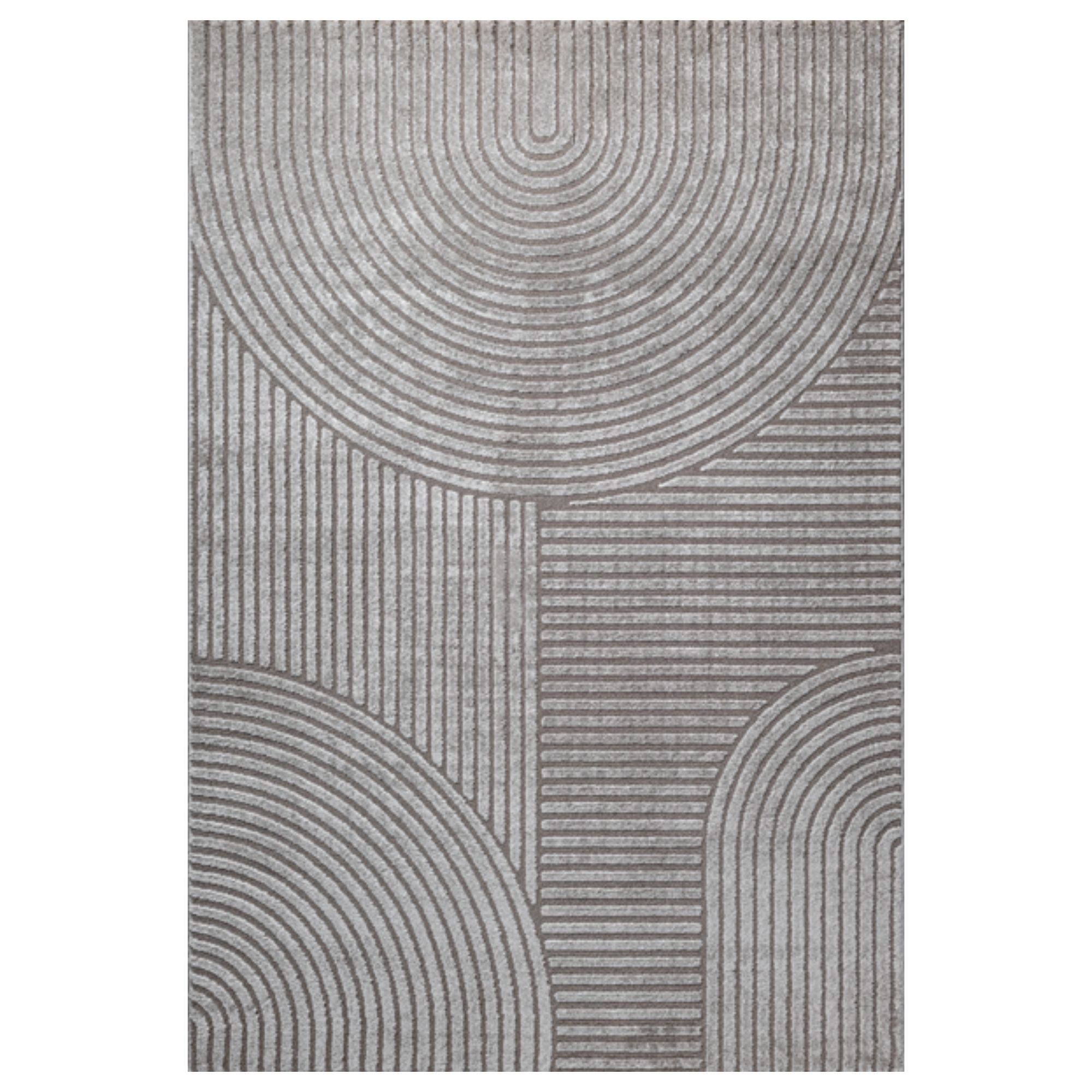 Vloerkleed - Geweven - Grijs met patroon - Elio - Nordstrand Home
