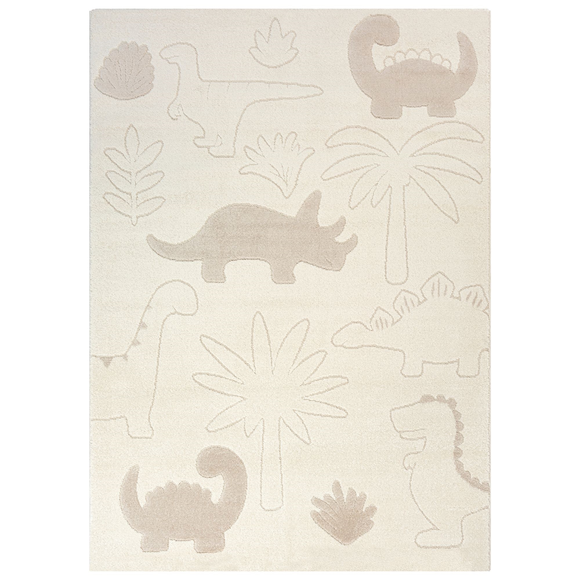 Kinder vloerkleed - 140x200 - Beige met dinosaurus - Eclipse - Nordstrand Home