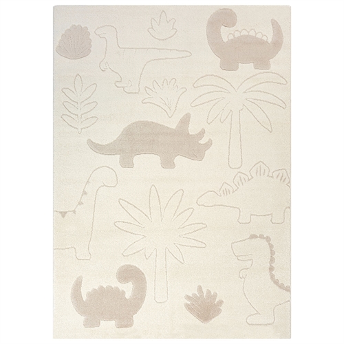 Kinder vloerkleed - 140x200 - Beige met dinosaurus - Eclipse - Nordstrand Home