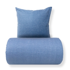 Beddengoed - Katoenen flanel beddengoed - Blue Melange