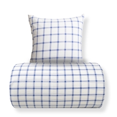 Beddengoed - Seersucker beddengoed - 100% katoen krepp - Blauw geruit