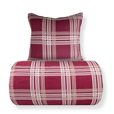 Beddengoed - Seersucker beddengoed - 100% katoen krepp - Rood geruit