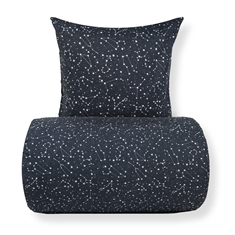 Beddengoed - 100% katoen - Zodiac black - omkeerbaar met sterren
