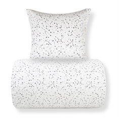 Beddengoed - 100% katoen - Zodiac white - Omkeerbaar met sterren