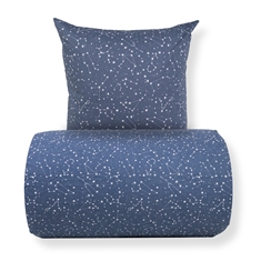 Beddengoed - 100% katoen - Zodiac blue - Keerbaar met sterren