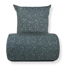 Beddengoed - 100% katoen - Zodiac green - Omkeerbaar met sterren