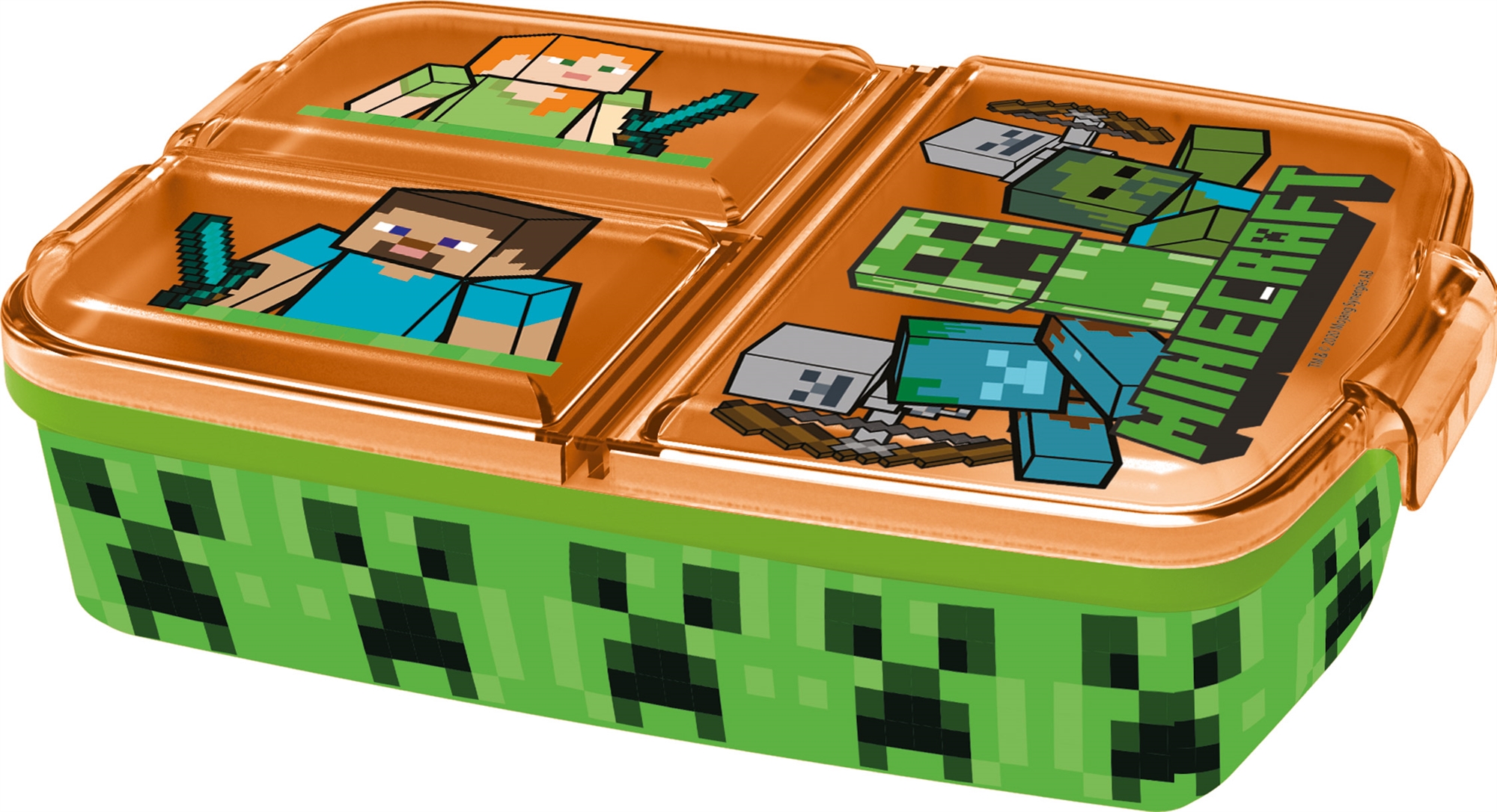 Minecraft lunchbox - Lunchbox voor kinderen met 3 vakken