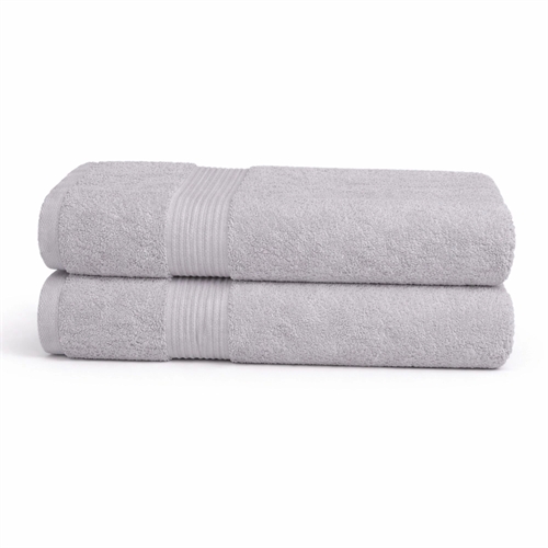 Bamboe handdoek - Gastenhanddoek 40x60 cm - Bamboe/katoen - Lichtgrijs