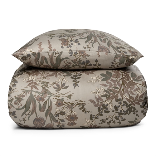 Tweepersoons bloemen beddengoed 200x200 cm - 100% zacht katoen satijn - Wildflower - By Night beddengoedset
