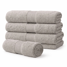 Ecologische handdoek - 100% GOTS-gecertificeerd katoen - Grijs