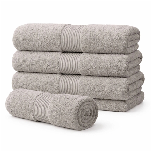 Biologische handdoek - 100% GOTS-gecertificeerd katoen - 50x100 - Grijs