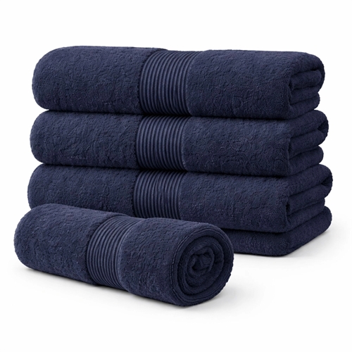 Biologisch handdoek - 100% GOTS-gecertificeerd katoen - Gastenhanddoek 40x60 cm - Blauw