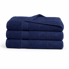 Bamboe handdoek - bamboe/katoen - Donkerblauw
