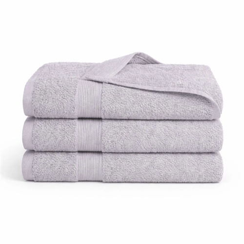 Bamboe handdoek - 50x100 cm - Bamboe/katoen - Lichtgrijs