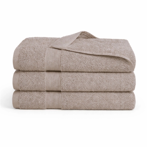 Bamboe handdoek - 50x100 cm - Bamboe/katoen - Zand