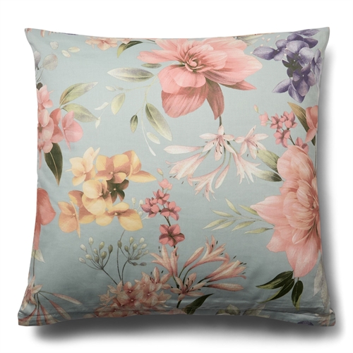 Kussensloop 60x63 cm - 100% zacht katoen satijn - Summer Bloom - By Night