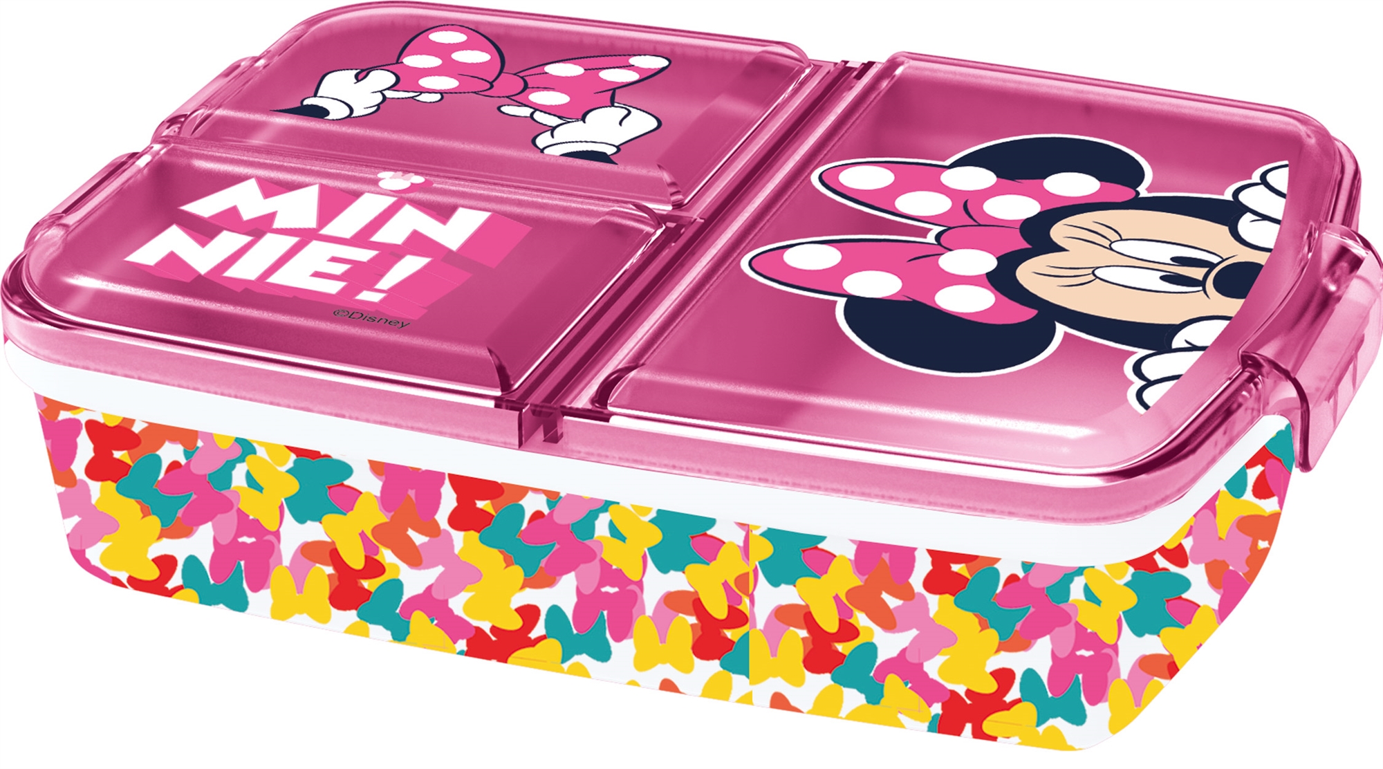 Minnie Mouse broodtrommel - Kinderlunchbox met 3 vakken
