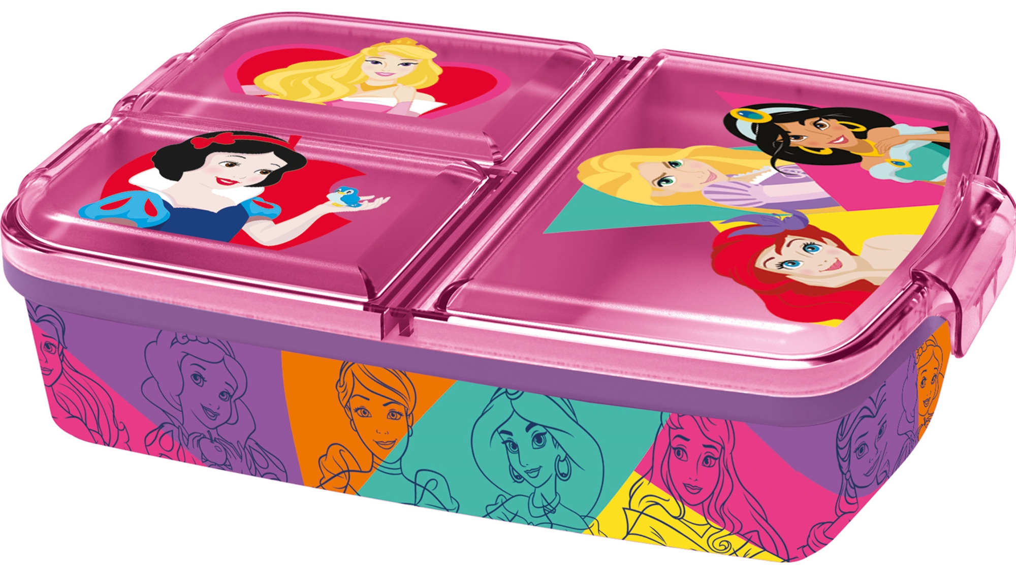 Disney prinsessen lunchbox - kinderbroodtrommel met 3 vakken