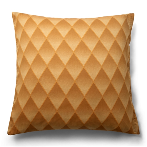 Kussensloop van 100% zacht en luxe katoen satijn - 60x63 cm - Harlekijnpatroon in een prachtige oranje kleur - Kussensloop van By Night