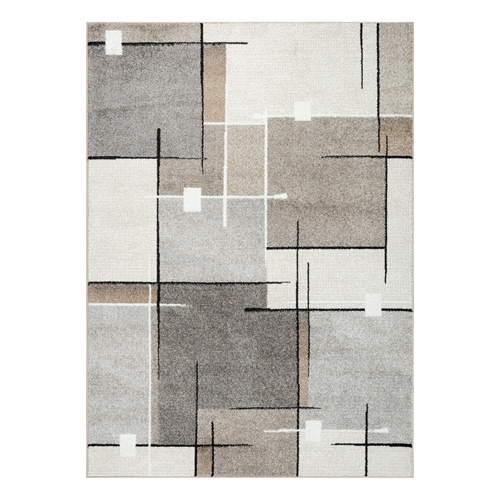 Vloerkleed - 140x200 cm - Beige met patroon - Thales - Nordstrand Home