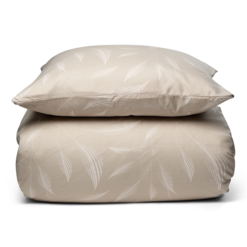 Beddengoed 140x220 cm - Bruin beddengoedset met patroon - Microvezel beddengoed - IN Style