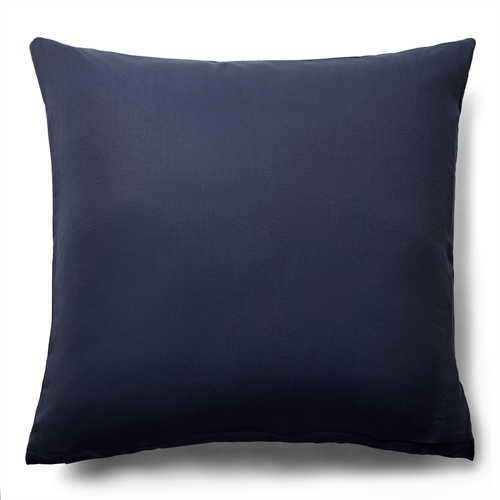 Kussensloop 60x63 cm - Effen donkerblauw hoofdkussensloop - Microfiber kussensloop - IN Style