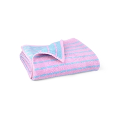 JUNA bamboe handdoek - Bamboe/katoen - Nuance Blauw/roze