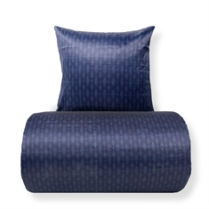 Beddengoed - Satin - Donkerblauw dessin