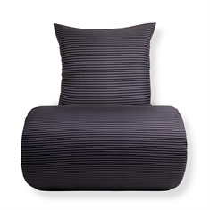Beddengoed - Microfiber - Gestreept zwart
