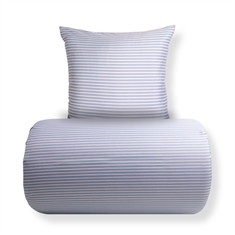 Beddengoed - Microfiber - Gestreept blauw