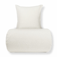 Beddengoed - Seersucker beddengoed - Microfiber - Wit seersucker