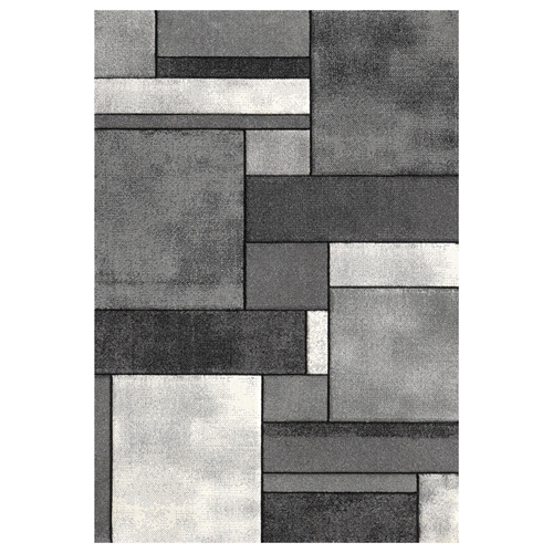 Vloerkleed - 120x170 cm - Grijs met patroon - Brilliance - Nordstrand Home