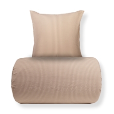 Beddengoed - Seersucker beddengoed - Microfiber - Zandkleurige seersucker