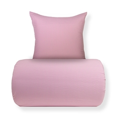 Beddengoed - Seersucker beddengoed - Microfiber - Roze seersucker