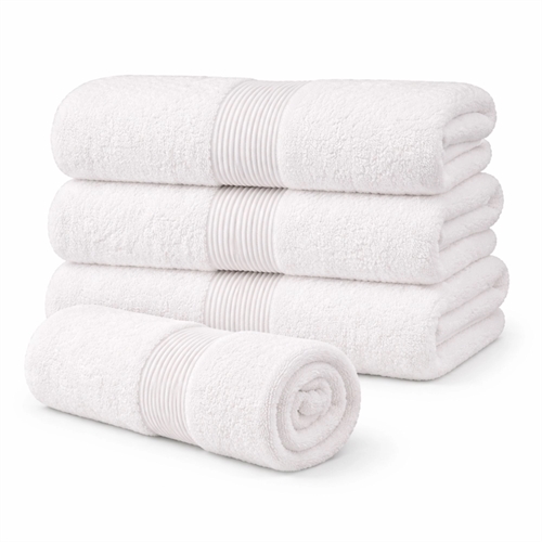 Biologische handdoek - 100% GOTS-gecertificeerd katoen - 50x100 cm - Wit