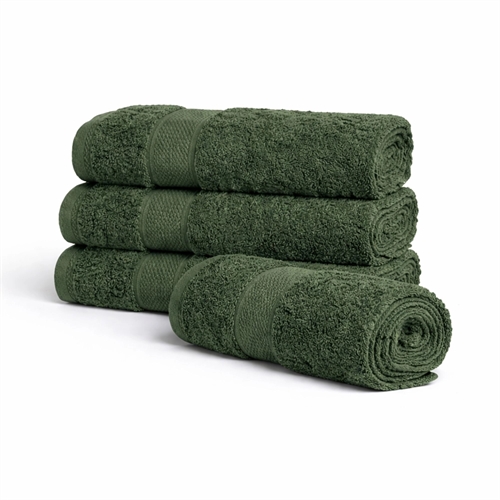 Egyptisch katoenen handdoek - 100% Egyptisch katoen - 50x100 cm - Orchidee - Groen