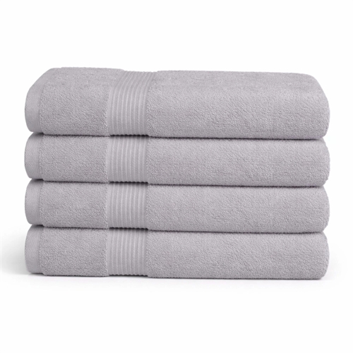 Bamboe handdoek - Badhanddoek 70x140 cm - Bamboe/katoen - Lichtgrijs