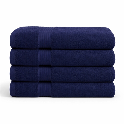 Bamboe handdoek - Badhanddoek 70x140 cm - Bamboe/katoen - Donkerblauw