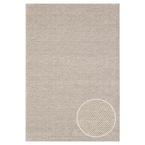 Vloerkleed - 140x200 cm - Geweven - Bruin - Helsinki - Nordstrand Home