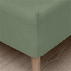 Flanel beddengoed - 100% katoenen flanel hoeslaken - Høie of Scandinavia - Muted green