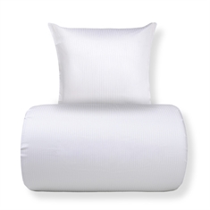 Beddengoed - Egyptisch katoen - Witte jacquardgeweven strepen