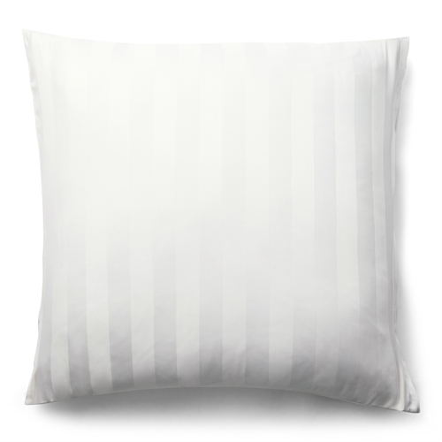 Bamboe kussensloop - 100% Natuurlijk bamboe - 60x63 cm - Witte, jacquardgeweven kussensloop met strepen
