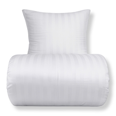Bamboe beddengoed - 100% bamboe - Witte jacquardgeweven strepen