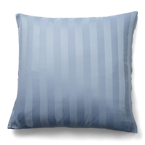 Bamboe kussensloop - 100% Natuurlijk bamboe - 60x63 cm - Blauw, jacquardgeweven kussensloop met strepen