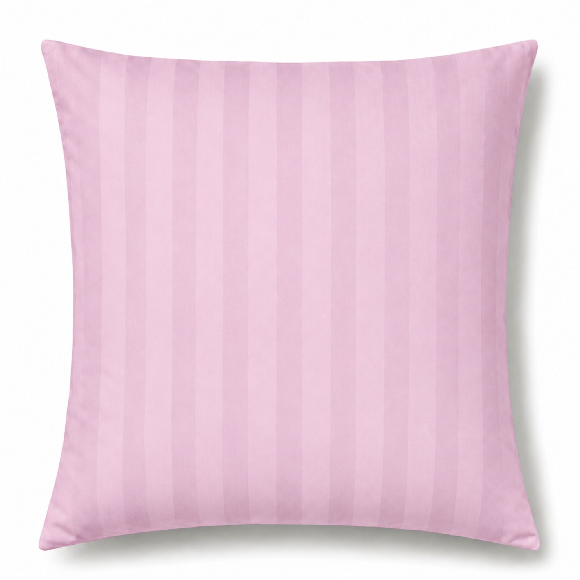 Bamboe kussensloop 60x63 cm - 100% bamboe - Roze jacquardgeweven strepen