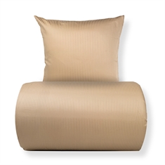Beddengoed - Egyptisch katoen - Beige jacquardgeweven strepen
